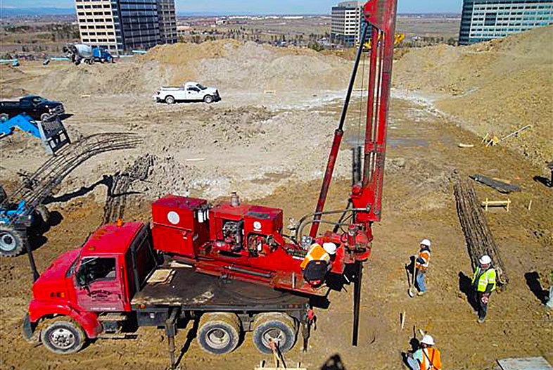 concrete foundations - caisson drilling